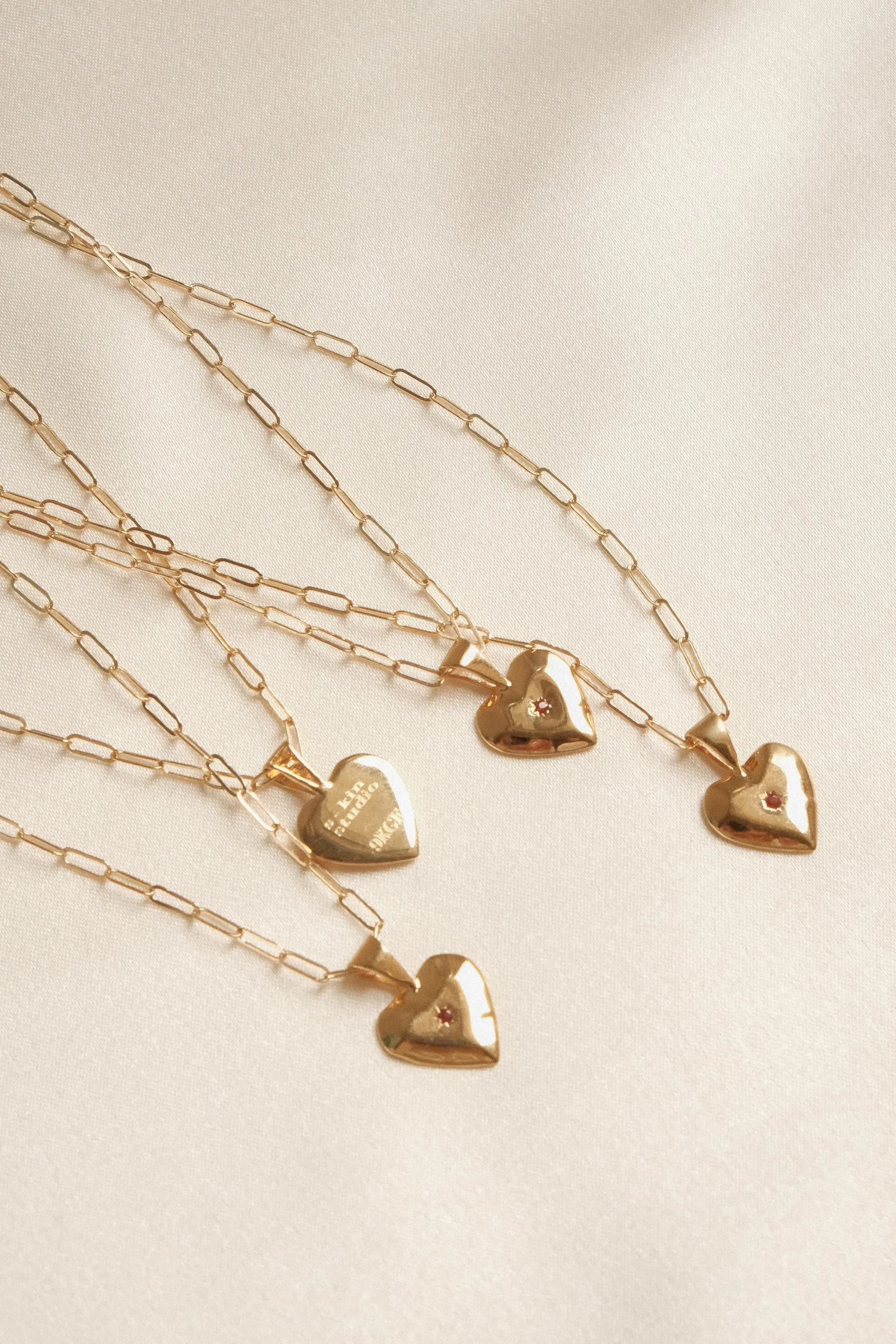 Gilded Heart Pendant Necklace