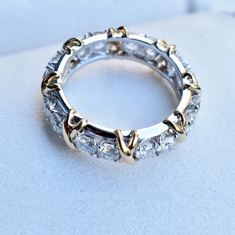 Handmade Creative Eternity Zircon Ring