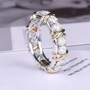 Handmade Creative Eternity Zircon Ring