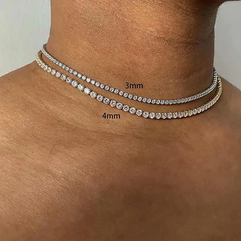 Iced Out Tennis Chain Necklace