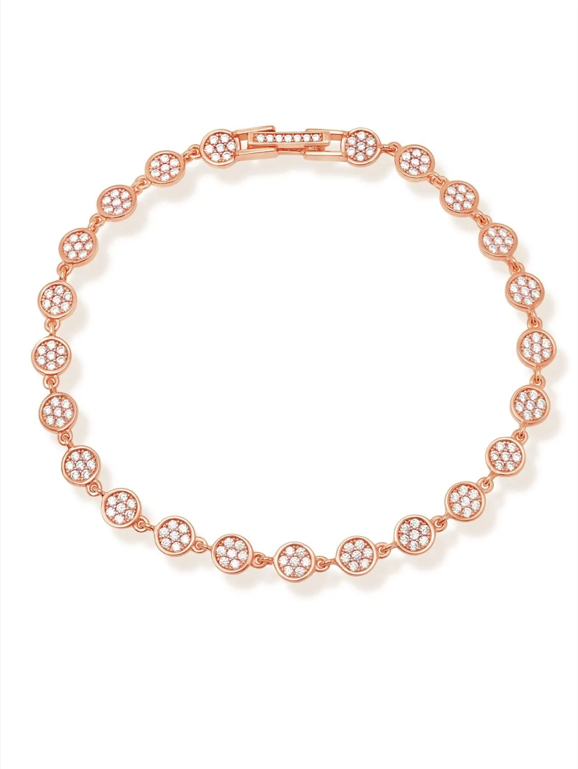 Infinity Tennis Bracelet Finished in 18kt Rose Gold Sale