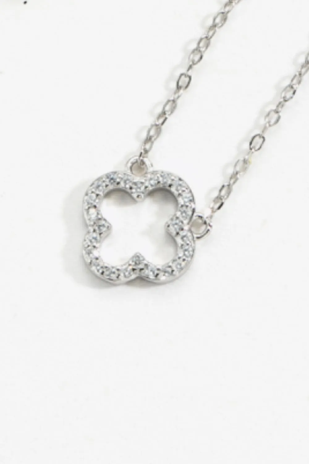 Inlaid Zircon 925 Sterling Silver Necklace