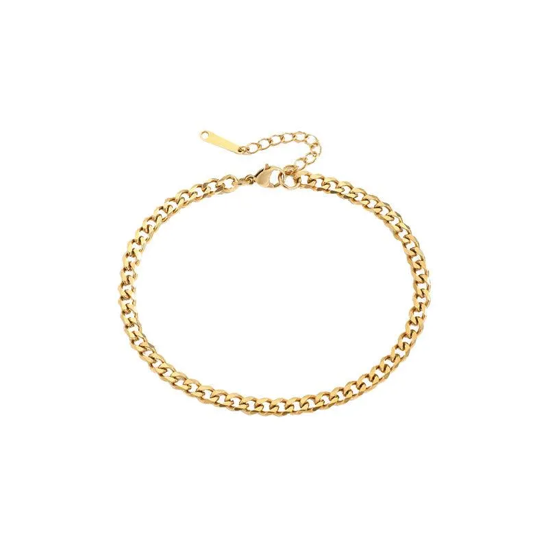 Ios Cuban Chain Anklet