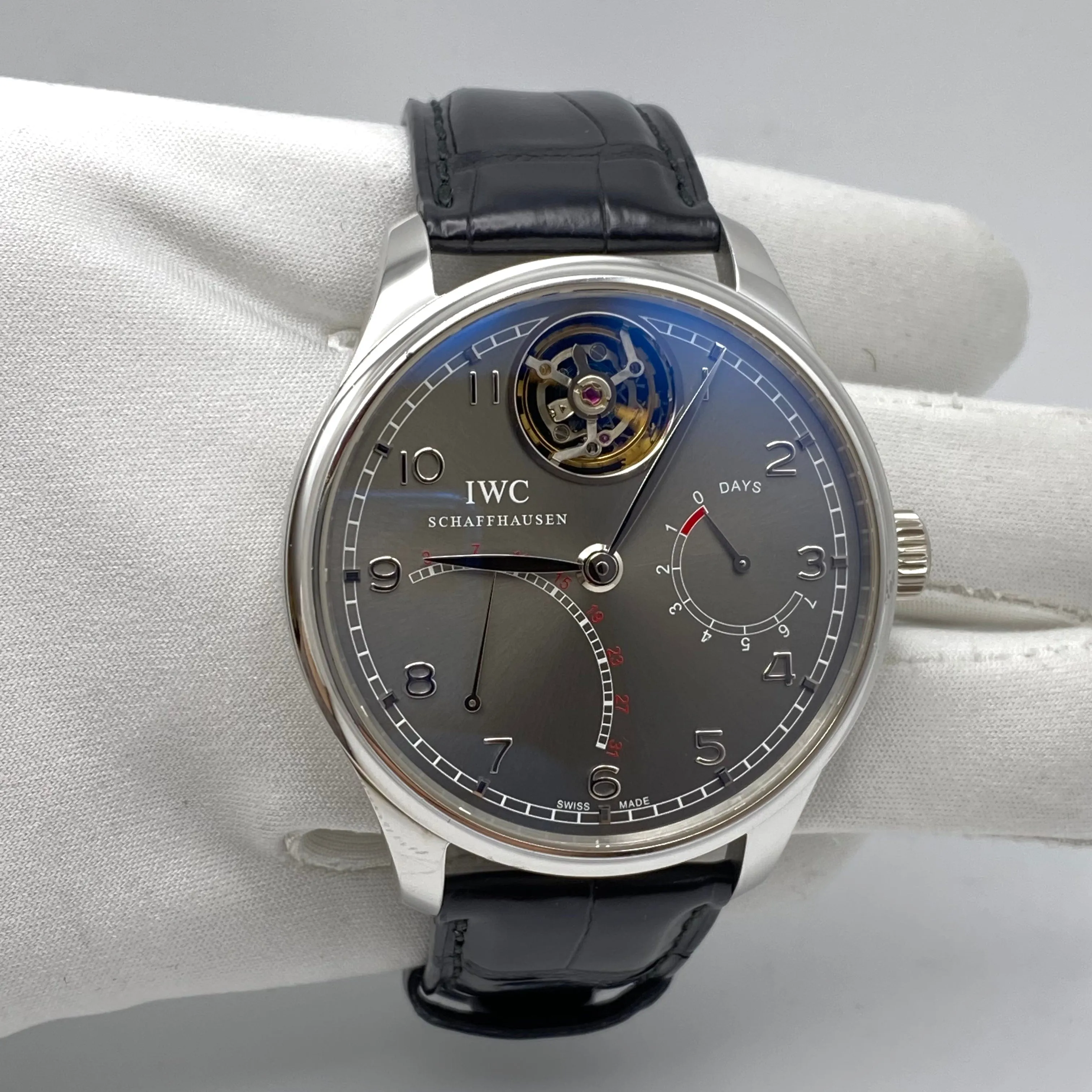 IWC Portugieser Tourbillon Platinum 'Mystère Rétrograde' 5044 Limited Edition