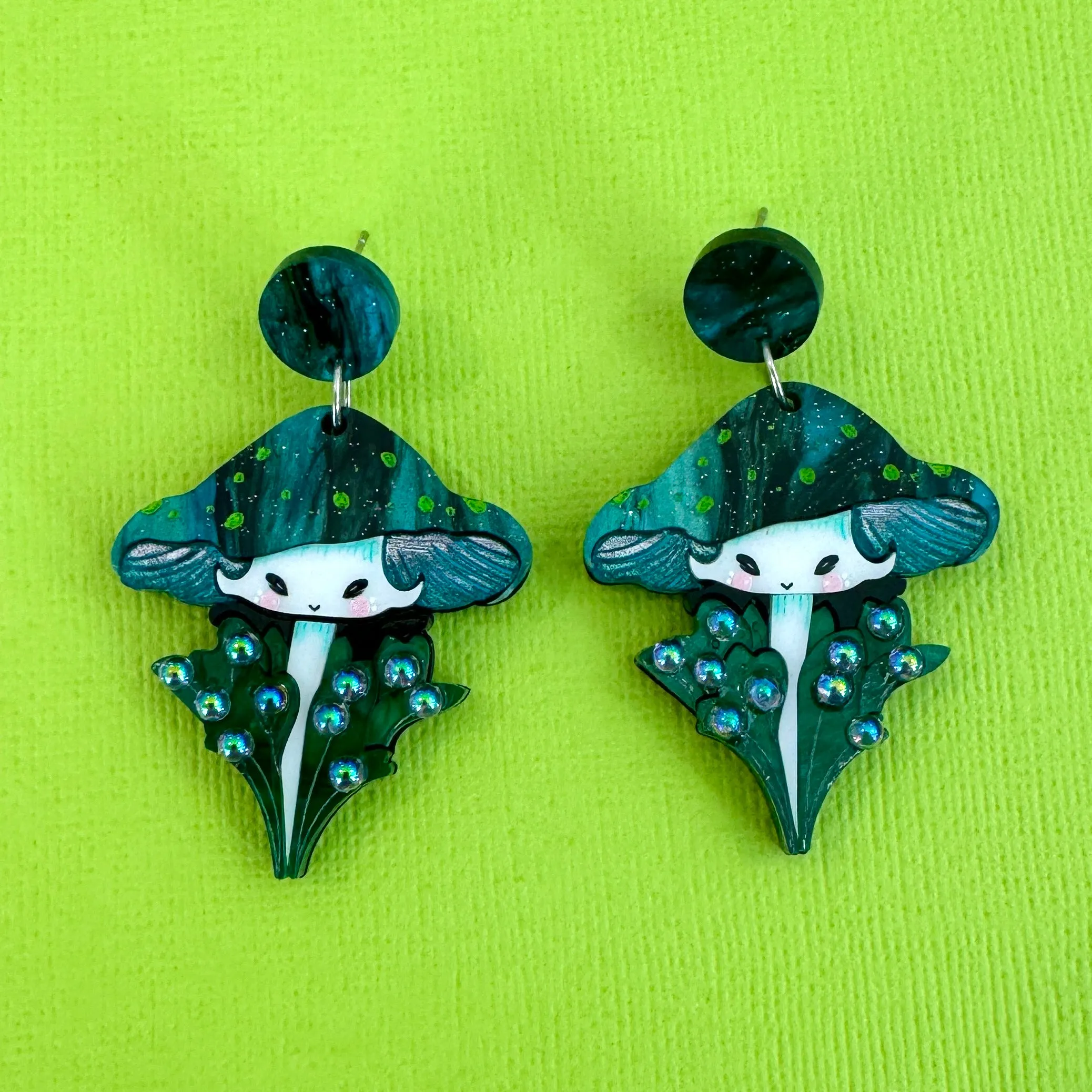 Jade Moss - earrings