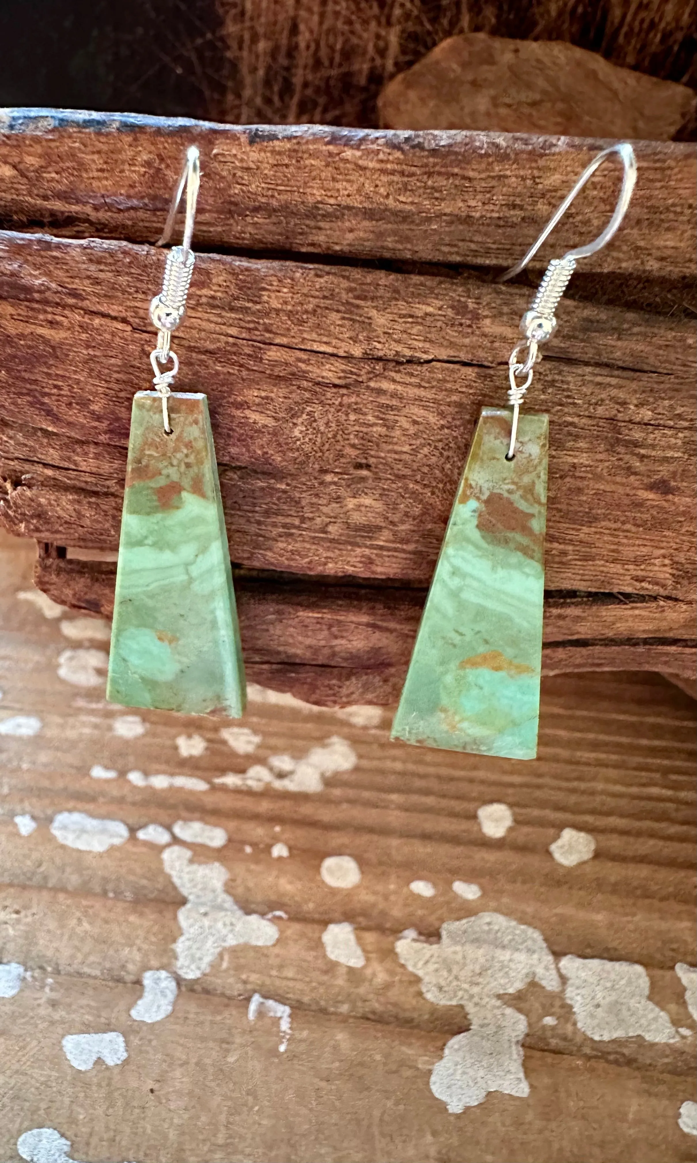 JAMESON PETE CLEAN Slate Navajo Turquoise Earrings