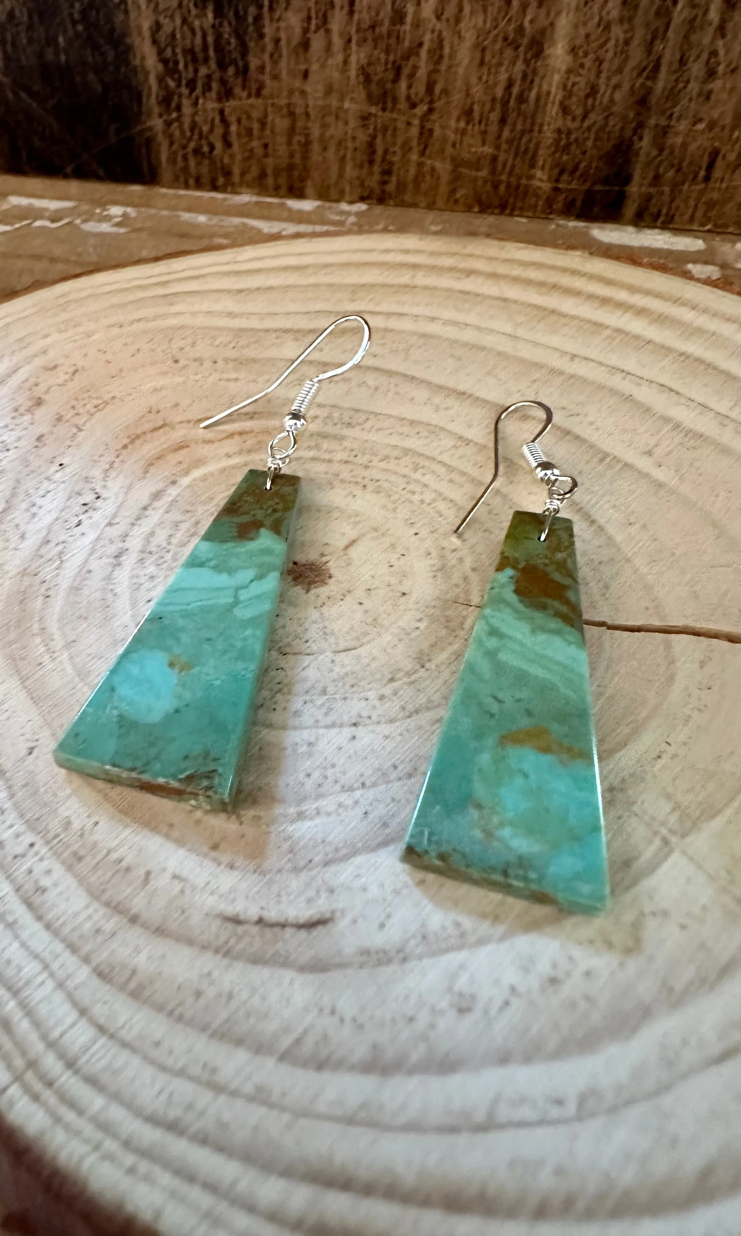 JAMESON PETE CLEAN Slate Navajo Turquoise Earrings