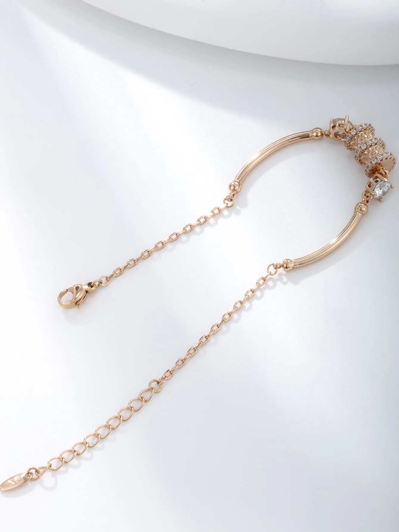 Jewelry Plated 18K Gold Jewelry Wholesale Small Waist Bracelet Girls High-end Niche Best Friend Hand Jewelry