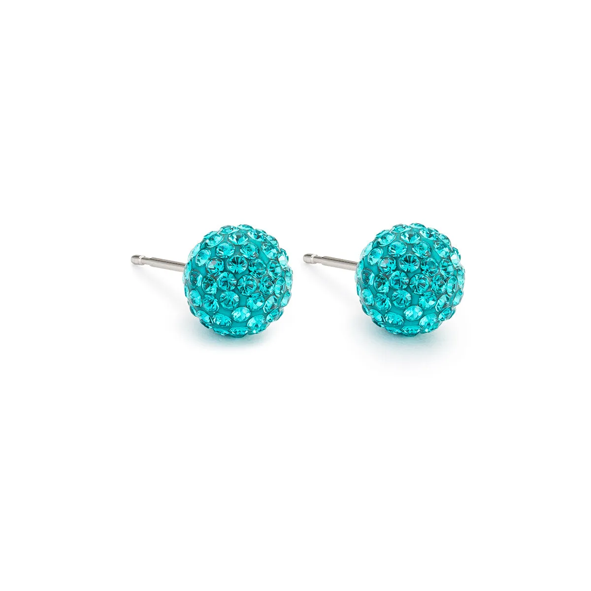 Large Turquoise Pave Earrings