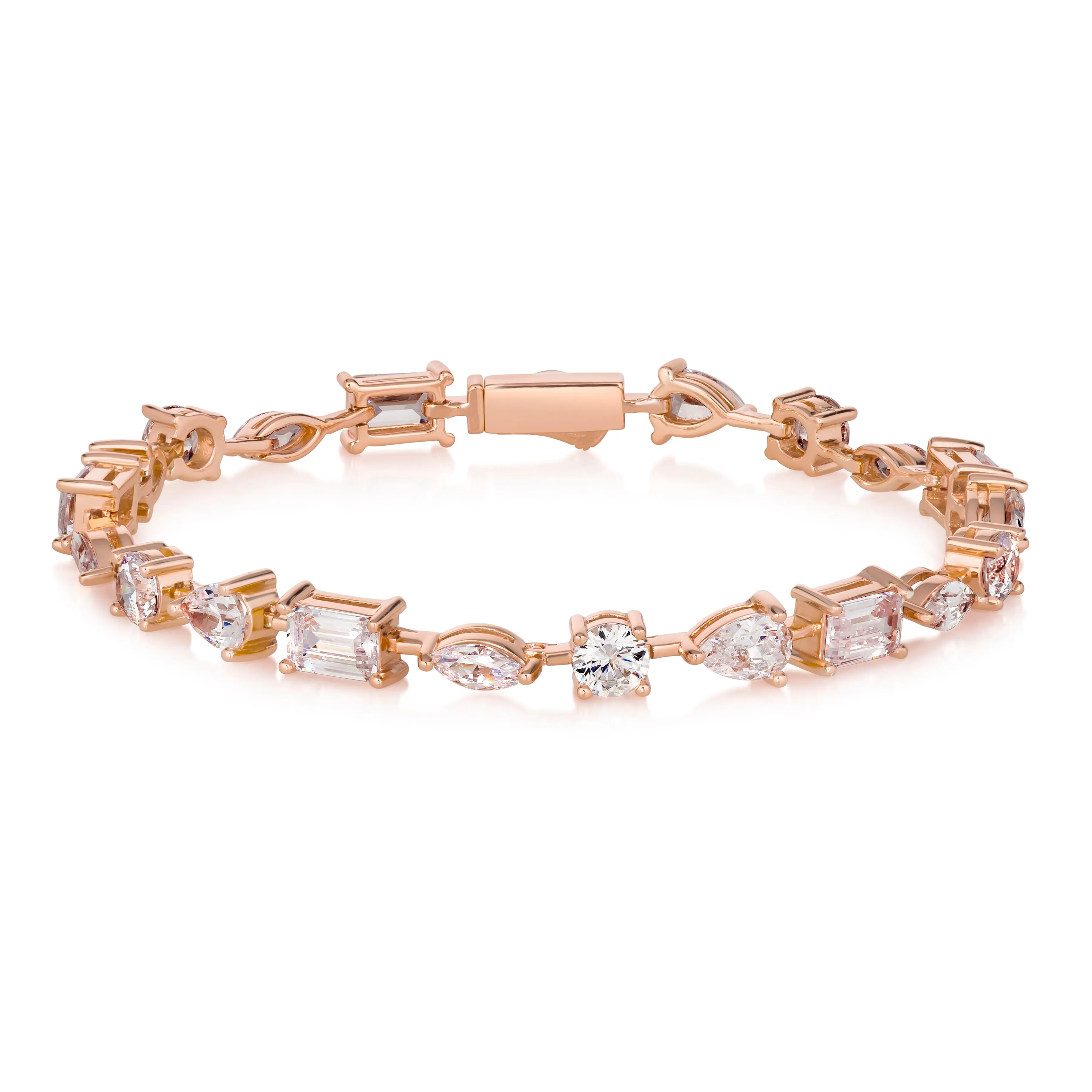 Le Petite 8 Carat Multishaped Diamond Crystalline Bracelet