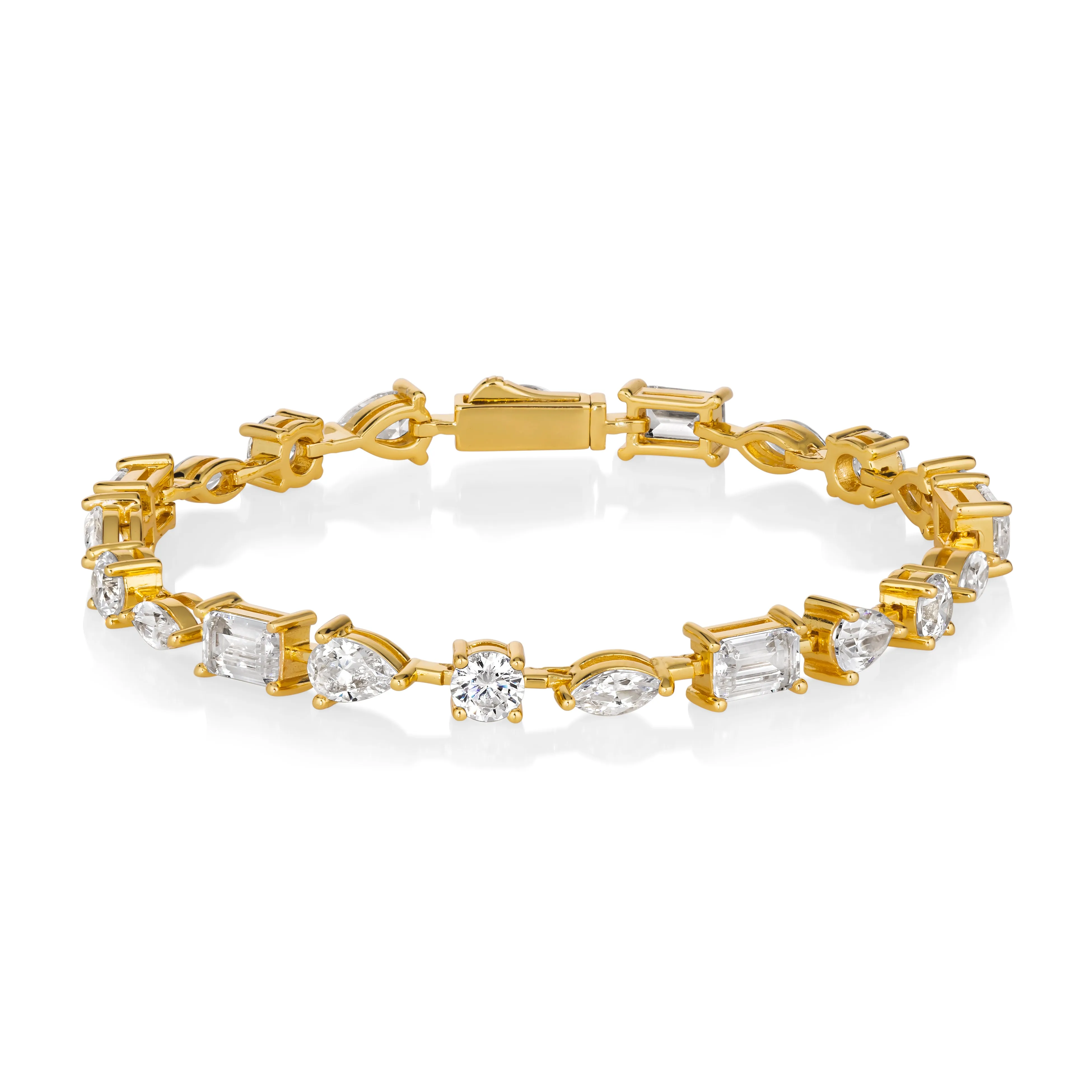 Le Petite 8 Carat Multishaped Diamond Crystalline Bracelet