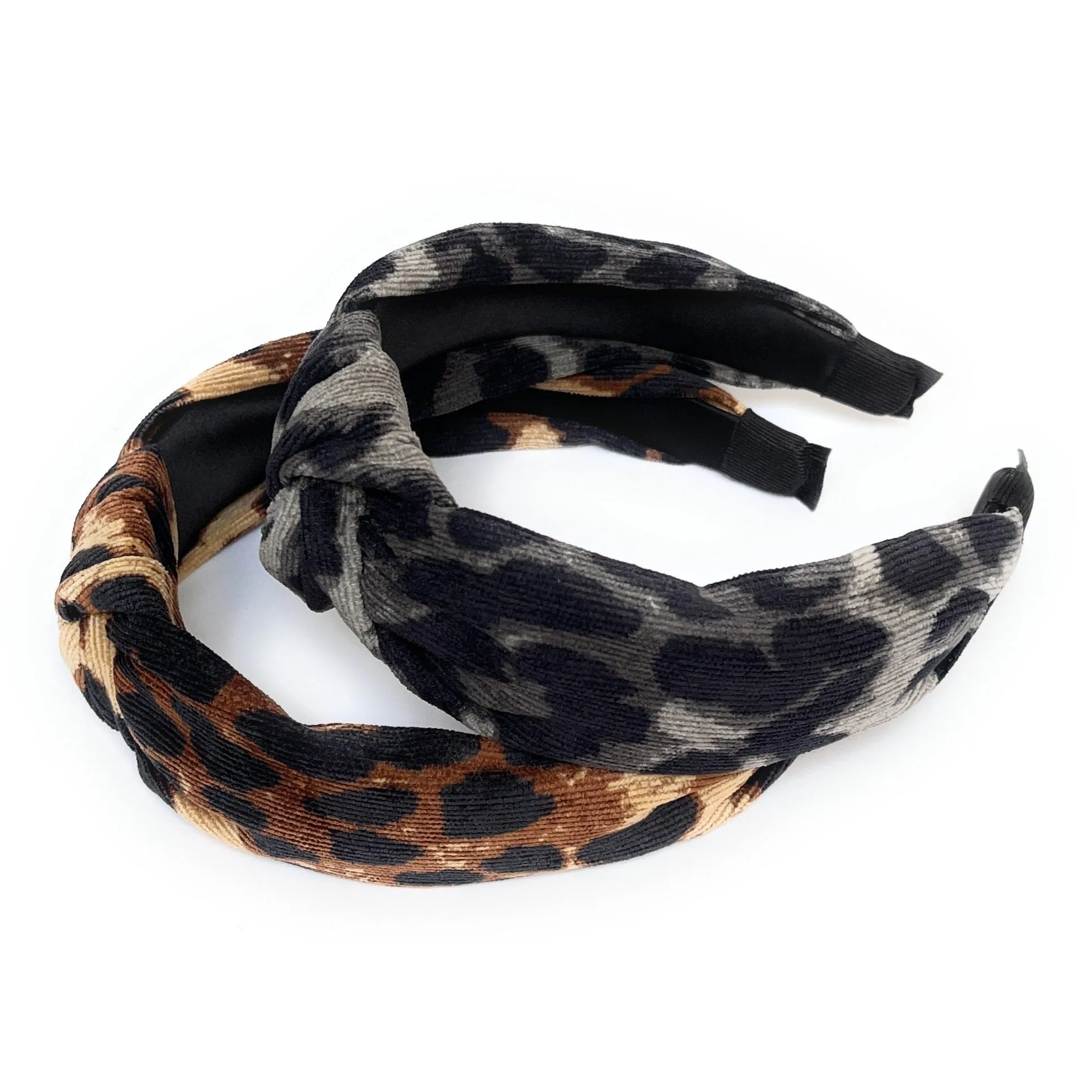 Leopard Corduroy Knot Headband