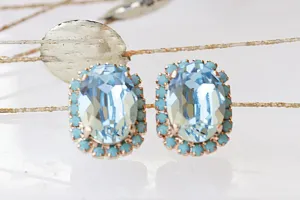 LIGHT BLUE EARRING