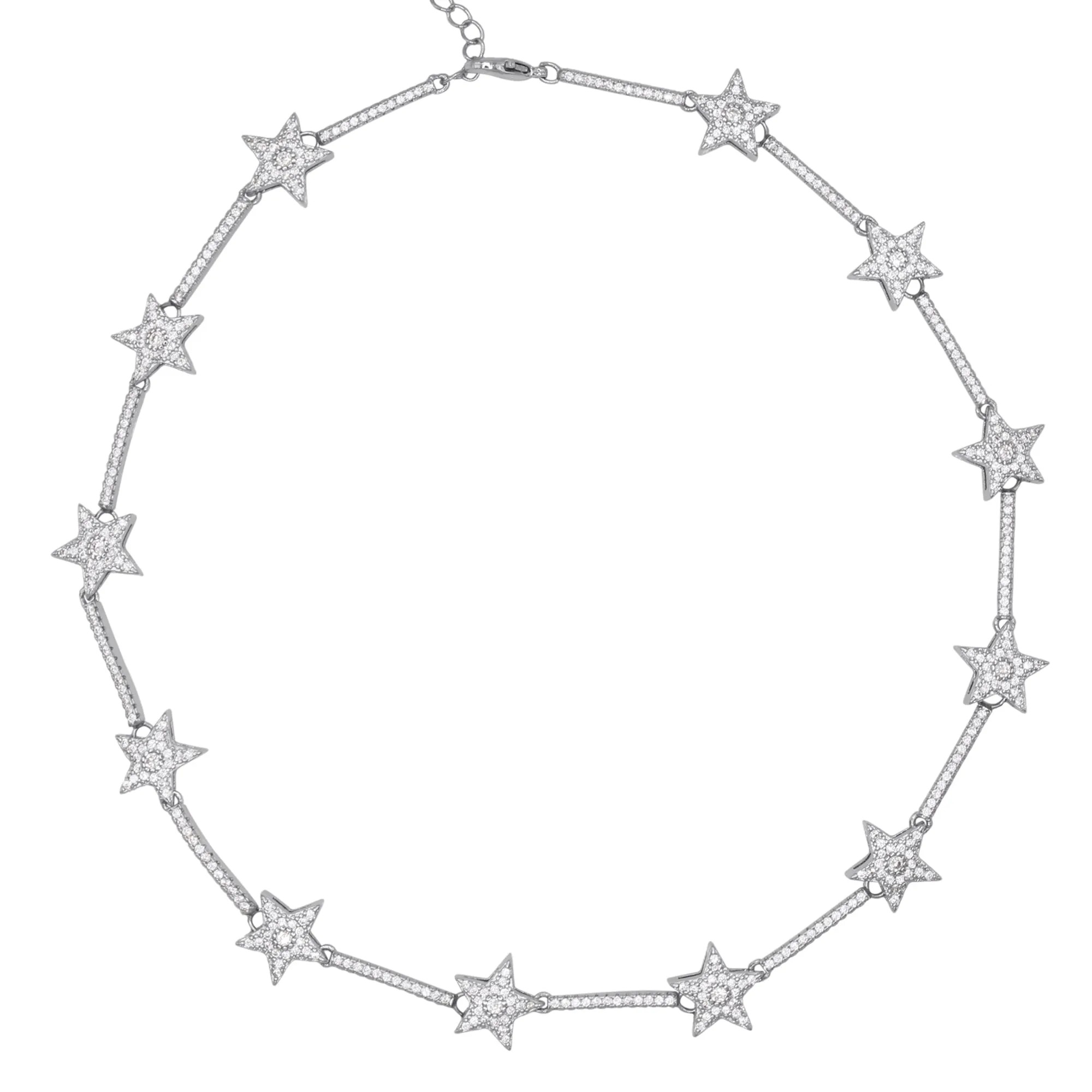 Margot Sparkling Star Choker | 925 Sterling Silver