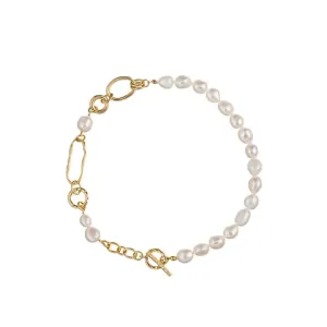 Mixed Link Freshwater Pearl Necklace