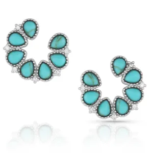 Montana Silversmiths Lucky Seven Turquoise Earrings (ER5291)