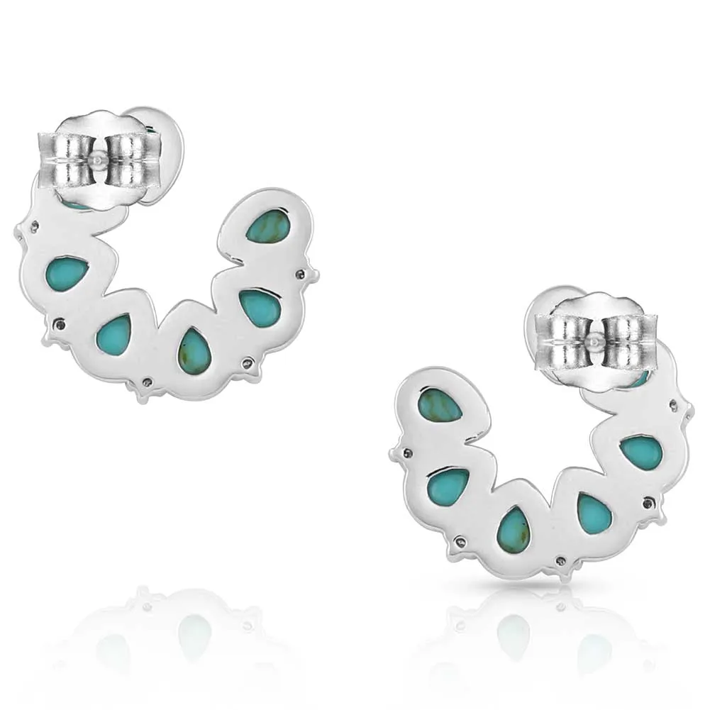 Montana Silversmiths Lucky Seven Turquoise Earrings (ER5291)