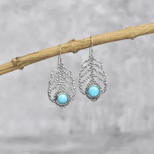 Mor Pankh - Turquoise Earrings