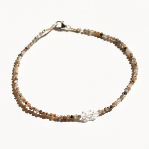 Mystic Moonstone   Herkimer Bracelet No.1