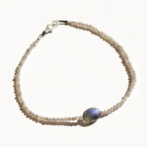 Mystic Moonstone   Labradorite Bracelet No.7