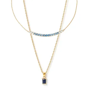 Ombre Necklace Stack - Sapphire