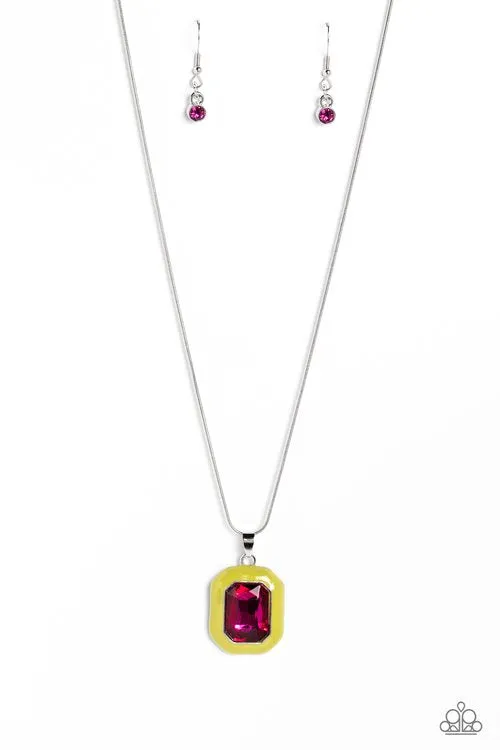 Paparazzi Emerald Energy Necklace Multi