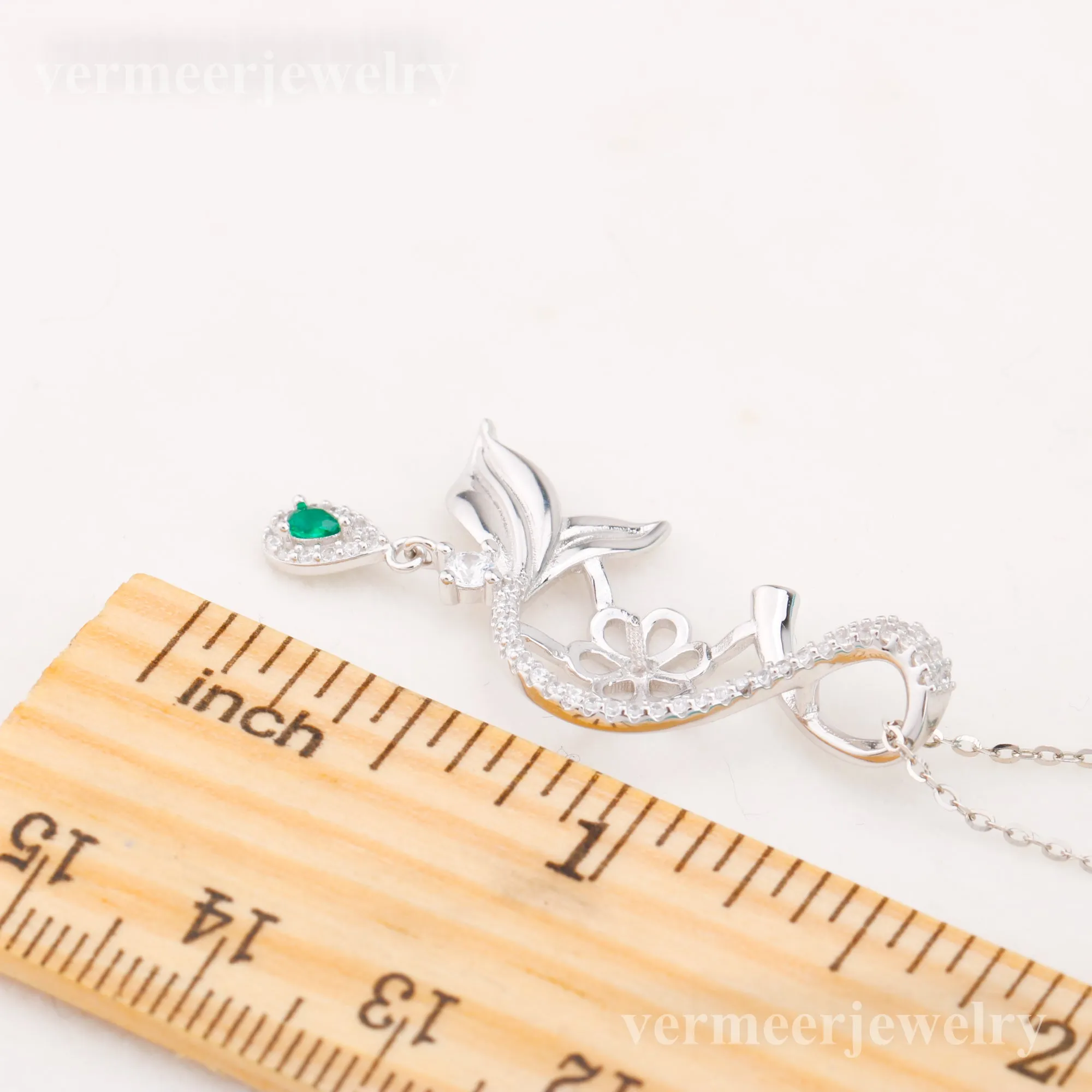 Pe011014 DIY 9-12mm Natural Freshwater pearl pendant accessory 925 sterling silver engagement jewelry necklace for women