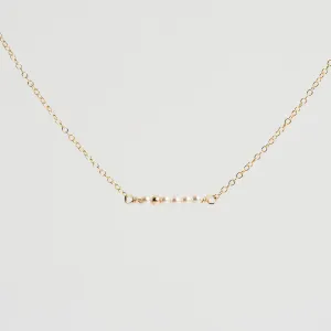 Pearl Bar Gold Bracelet