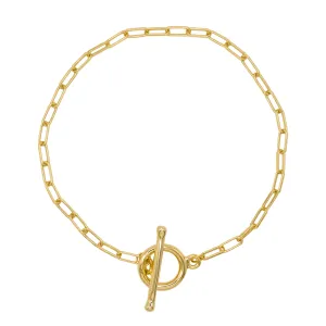 Priya Toggle Chain Bracelet | 18k Gold Plated