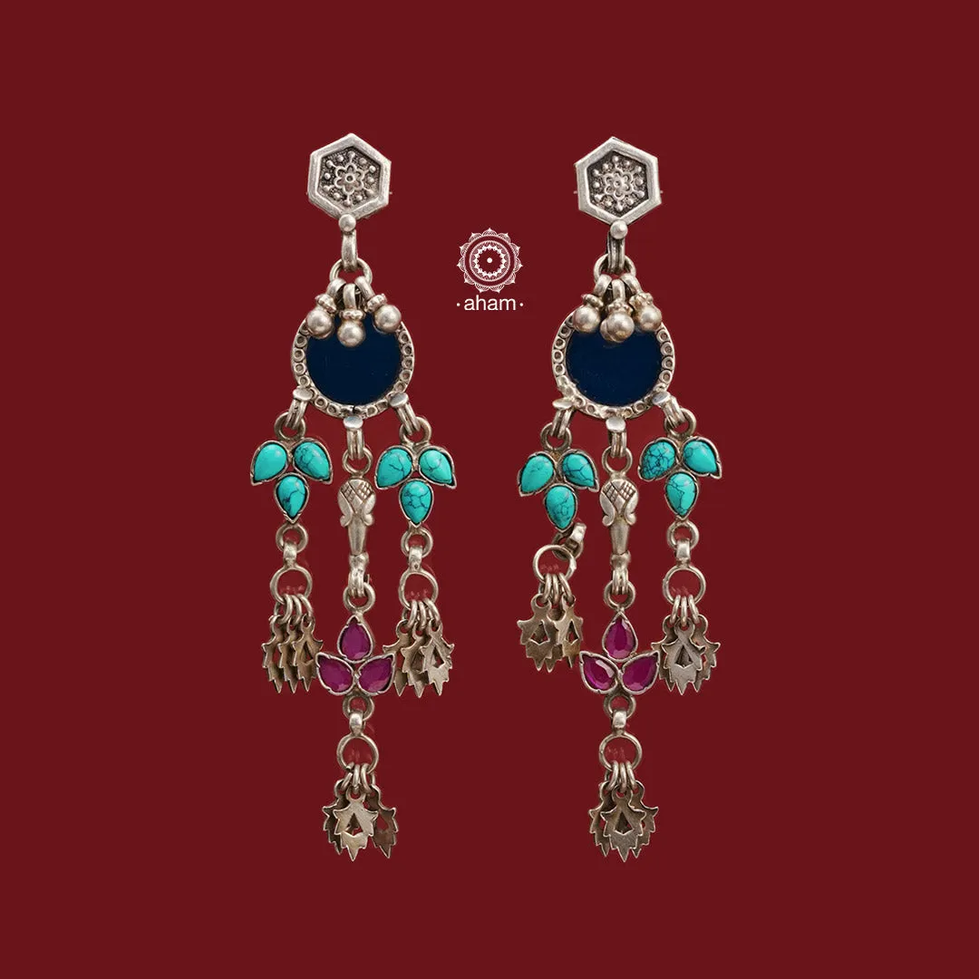 Rang Mahal Silver Earrings