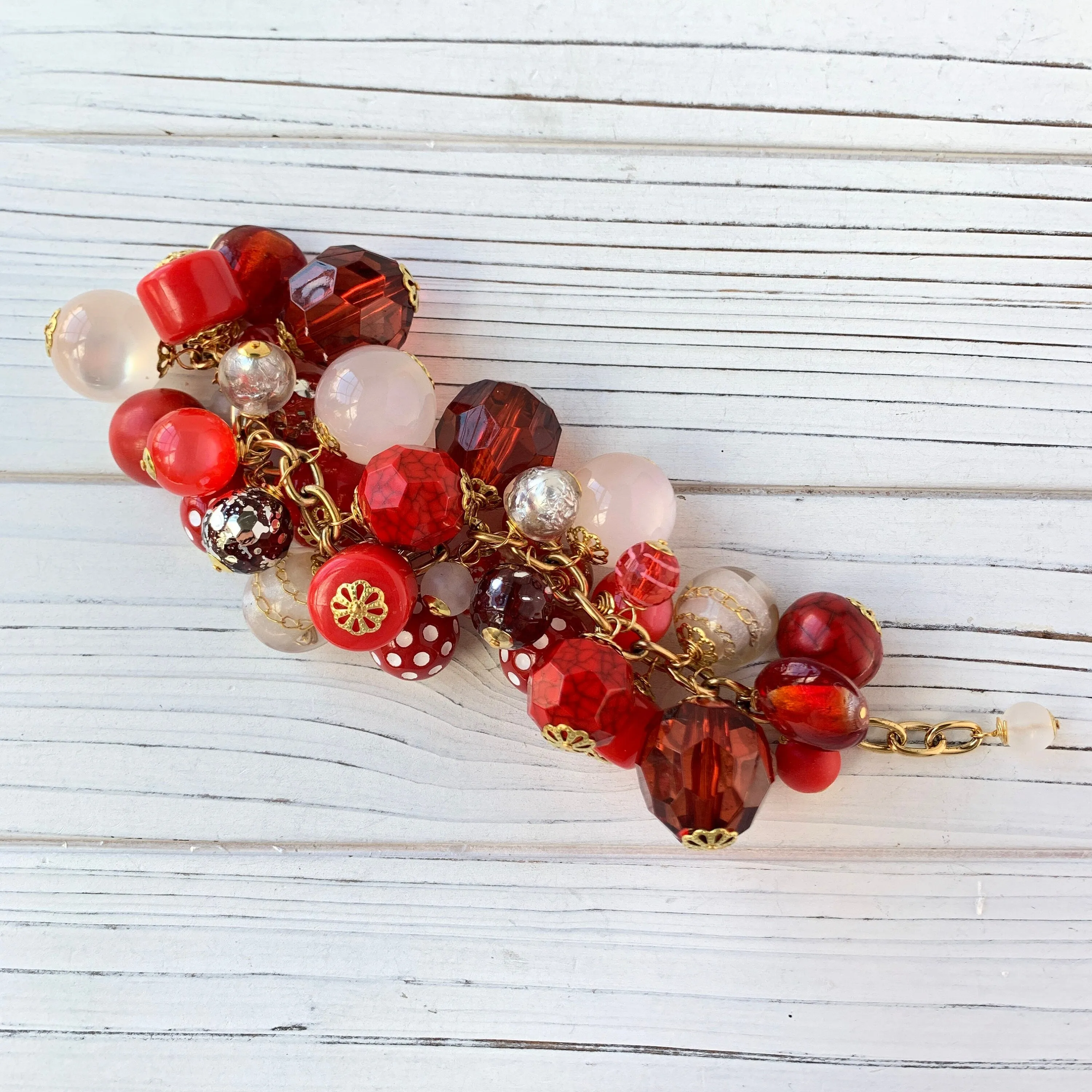 Red Hot Charm Bracelet