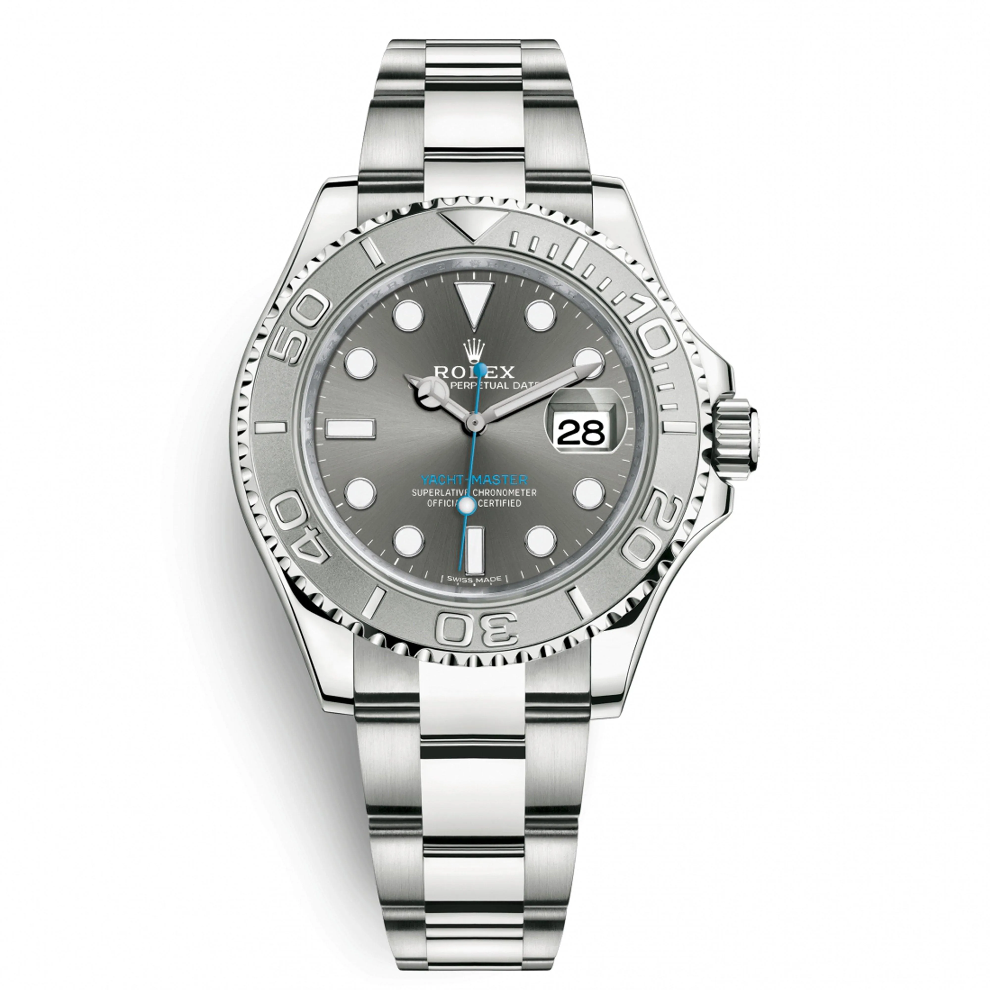 Rolex 116622 Yacht Master  , Dark Rhodium Dial Worn.