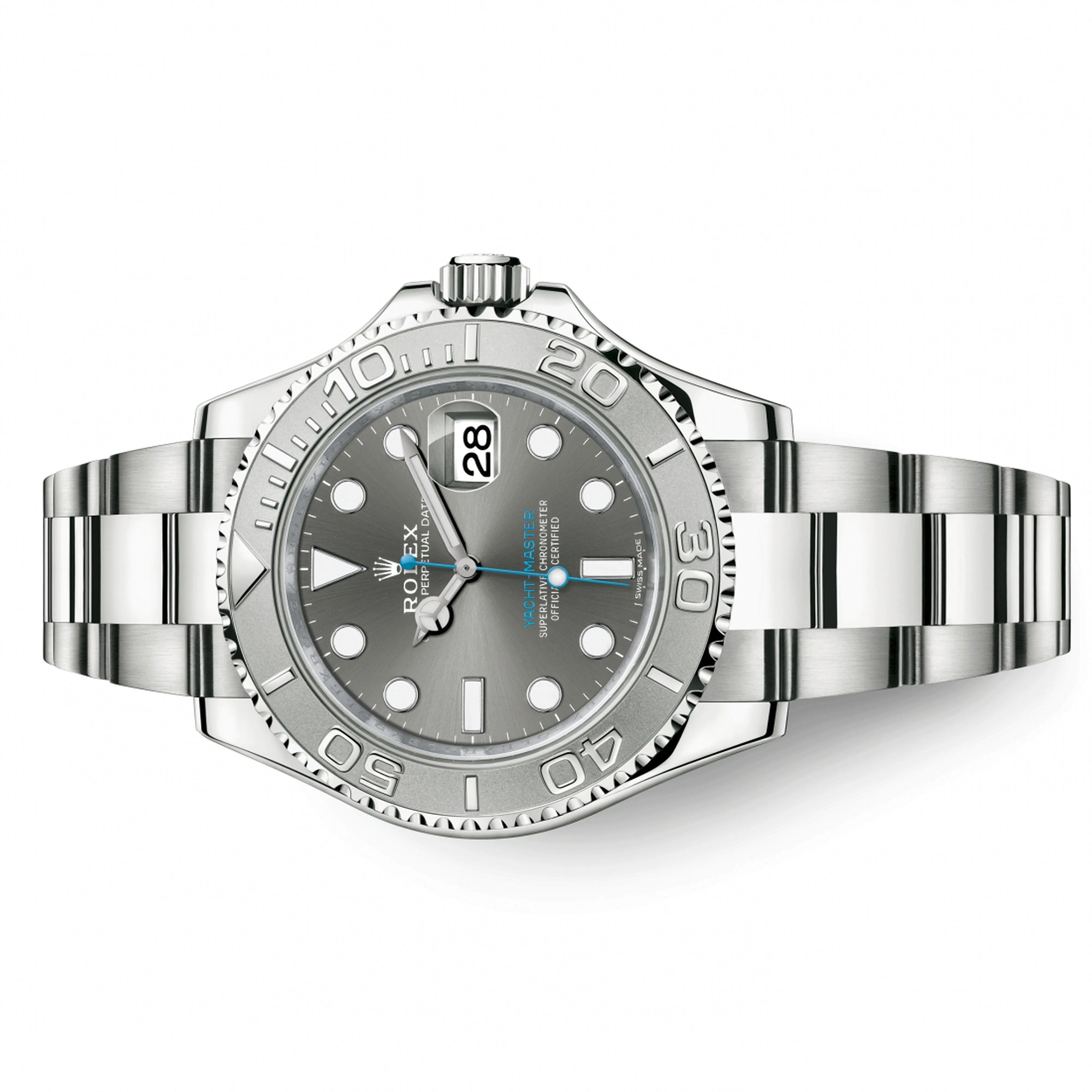 Rolex 116622 Yacht Master  , Dark Rhodium Dial Worn.