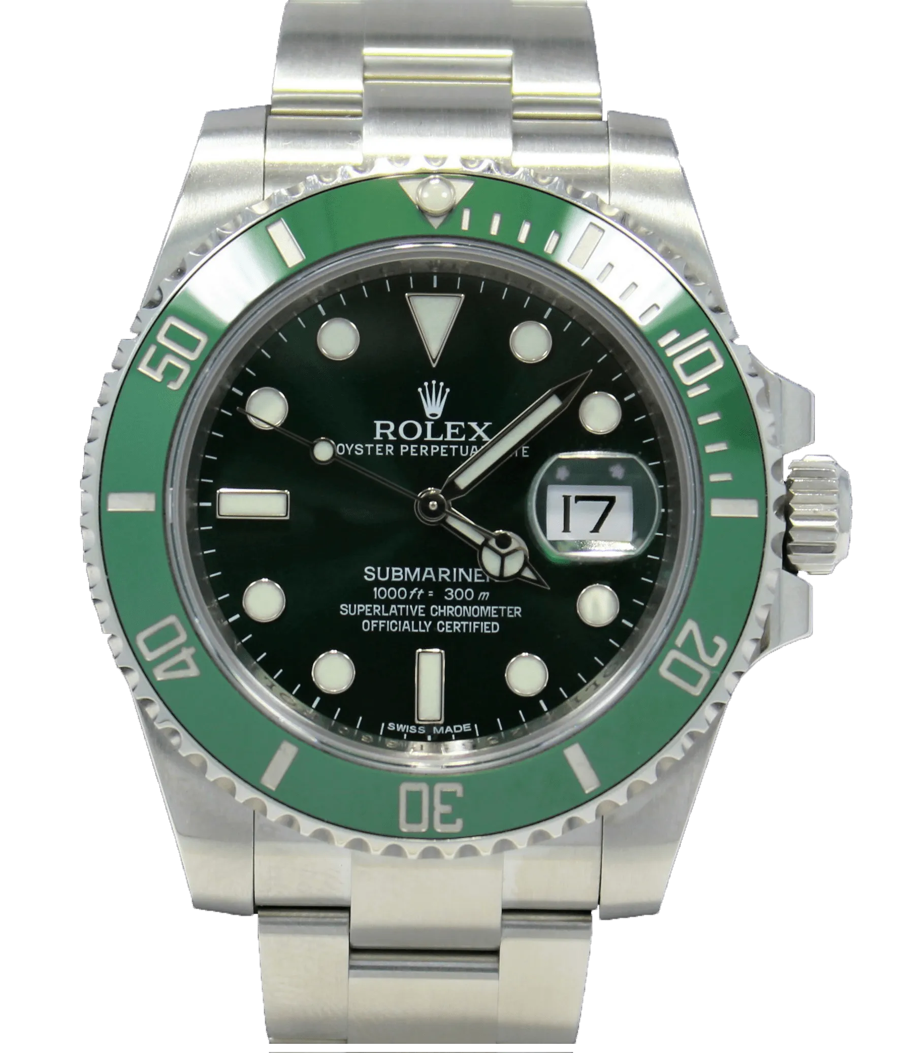 Rolex Oyster Perpetual Submariner HULK 116610LV BOX/PAPERS