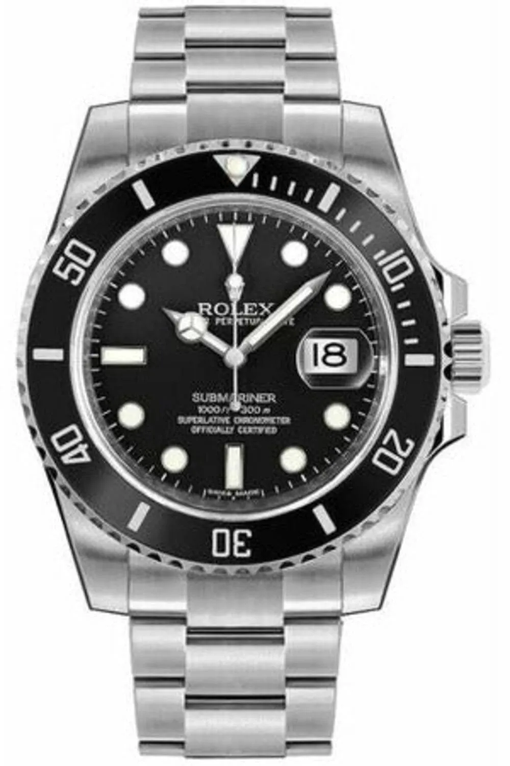 rolex submariner date black dial 116610ln-0001