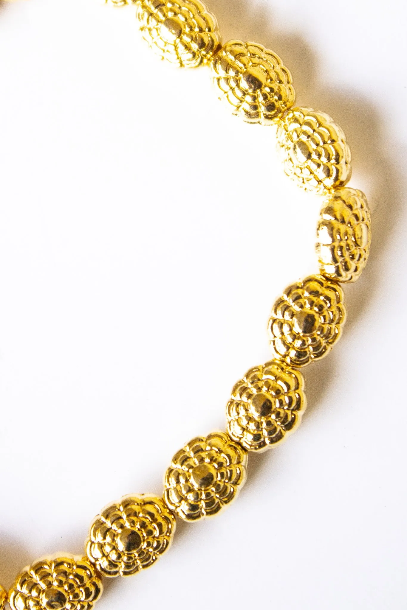 Rosette Gold Alloy Stretch Bracelet #9