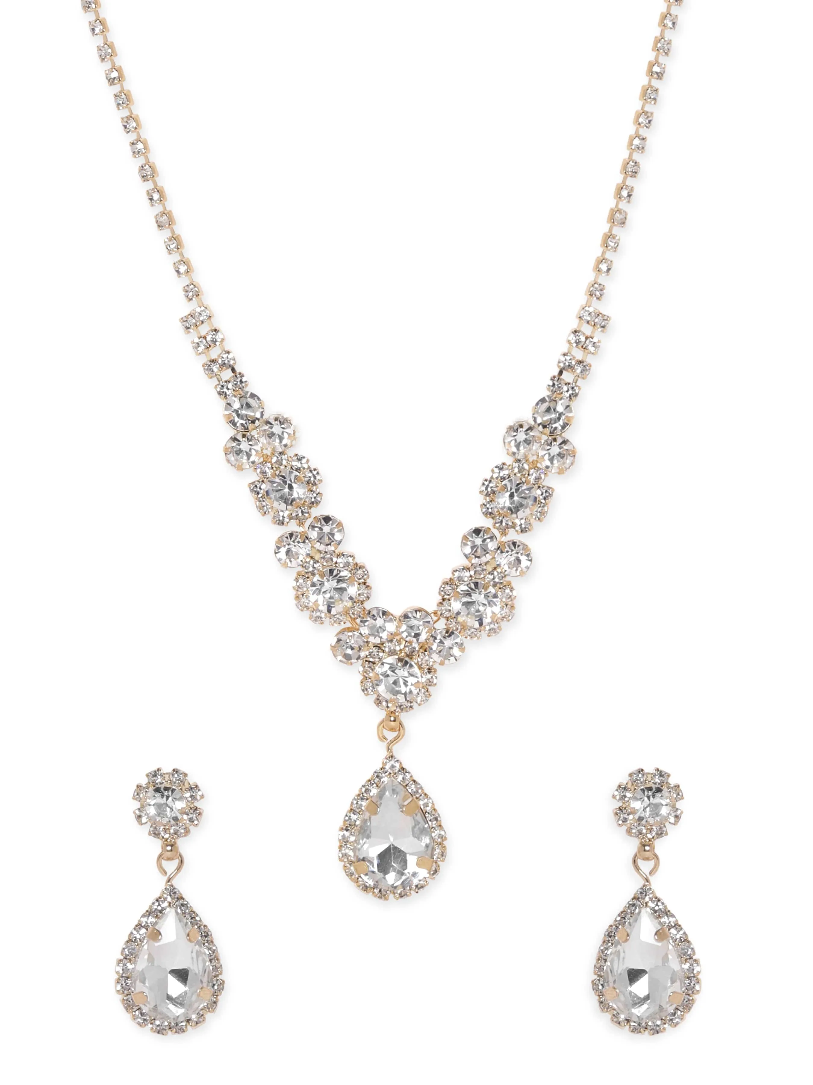 Rubans Aurora's Golden Brilliance Zircon Jewellery Set