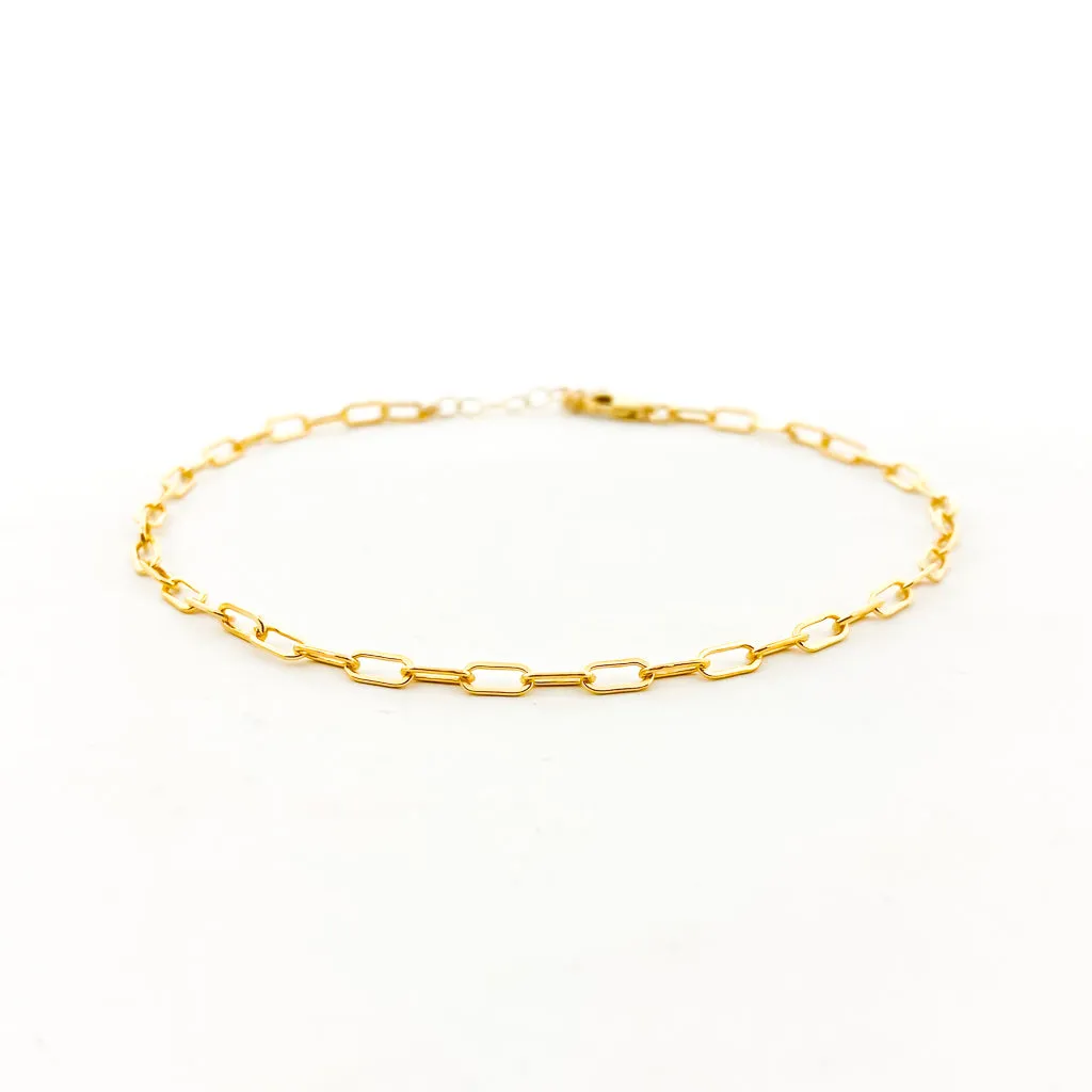 Sadie Oval Chain Anklet