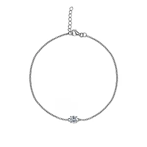 Sirius - Classic Solitaire - Sterling Silver Bracelet