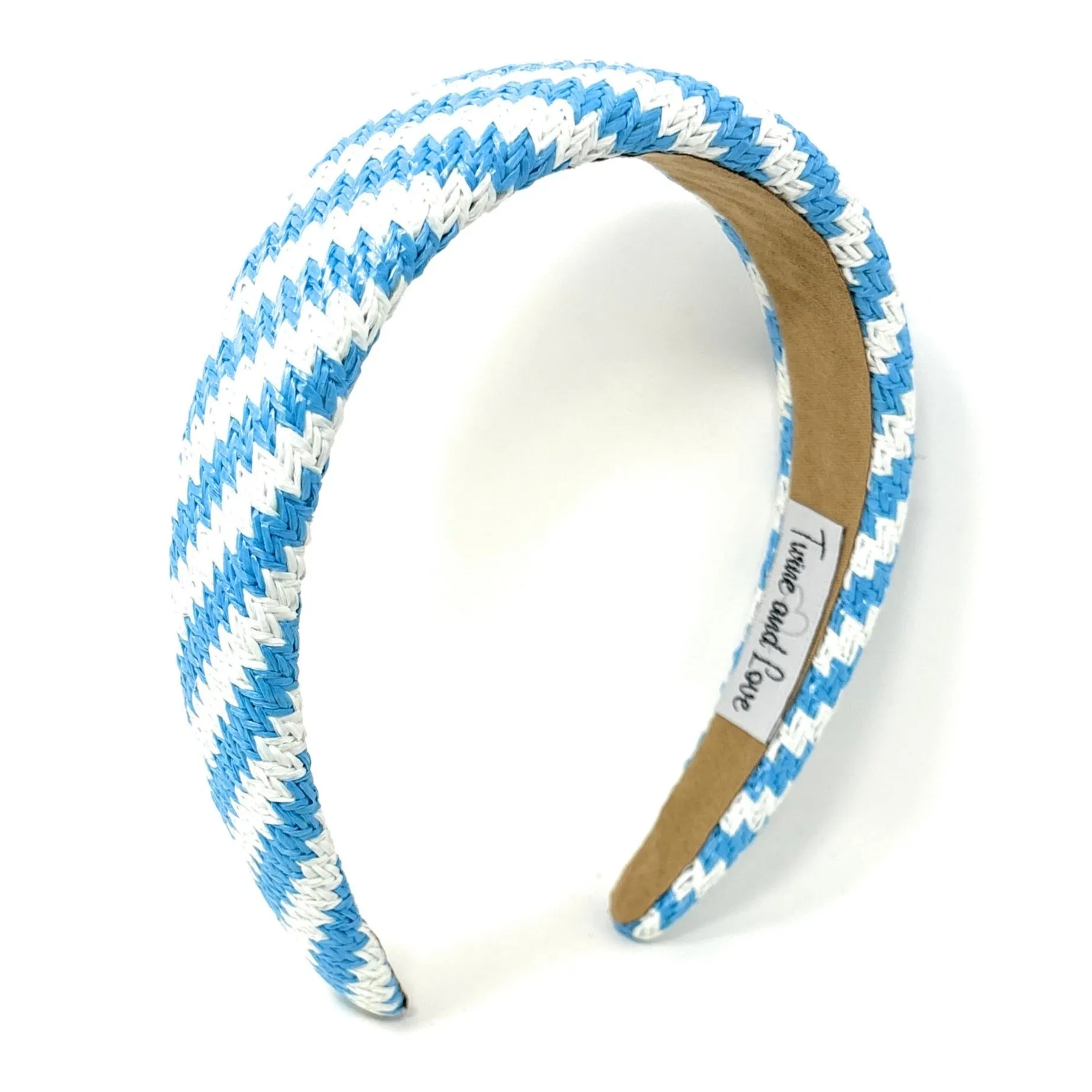 Sky Blue Raffia Baroque Headband