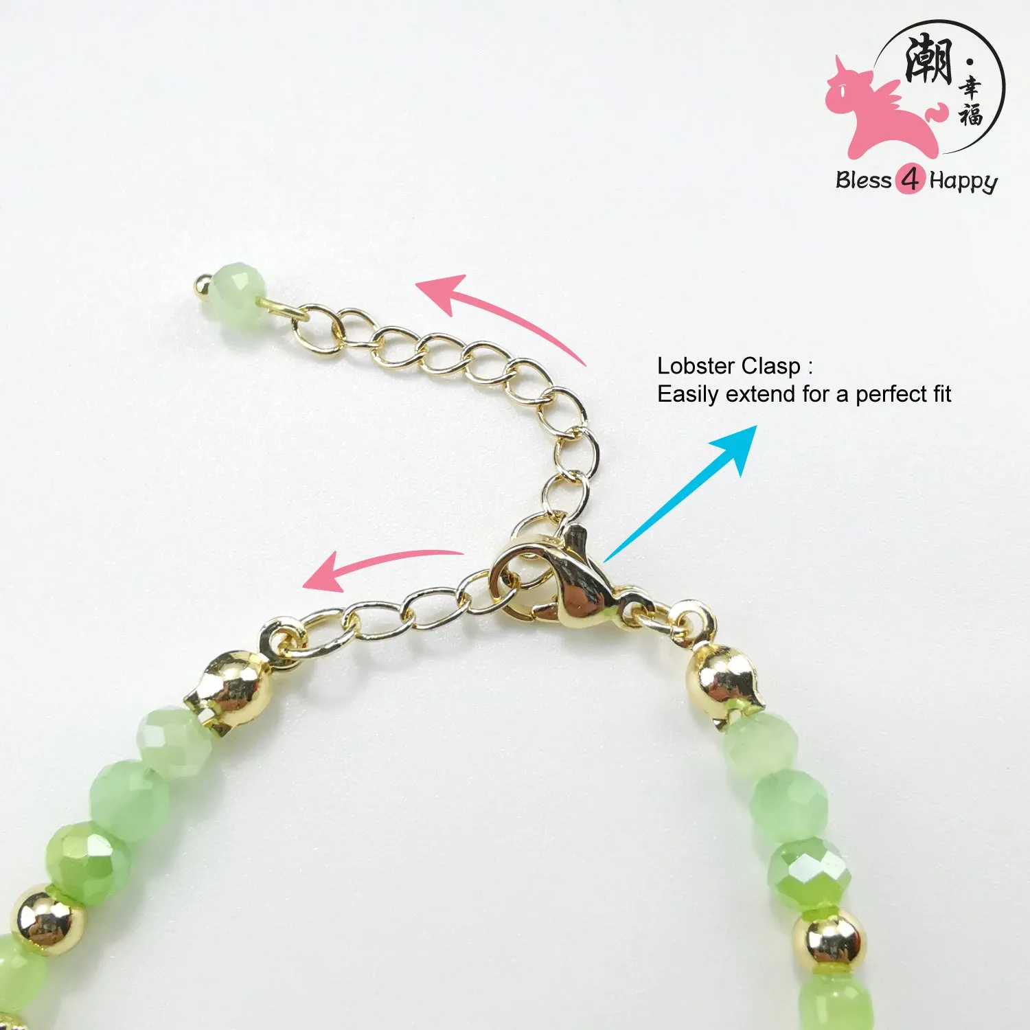 Springtime Sunshine Sparkle Happy Days Pastel Paradise Bracelet - - Bless4Happy Handmade Bracelet