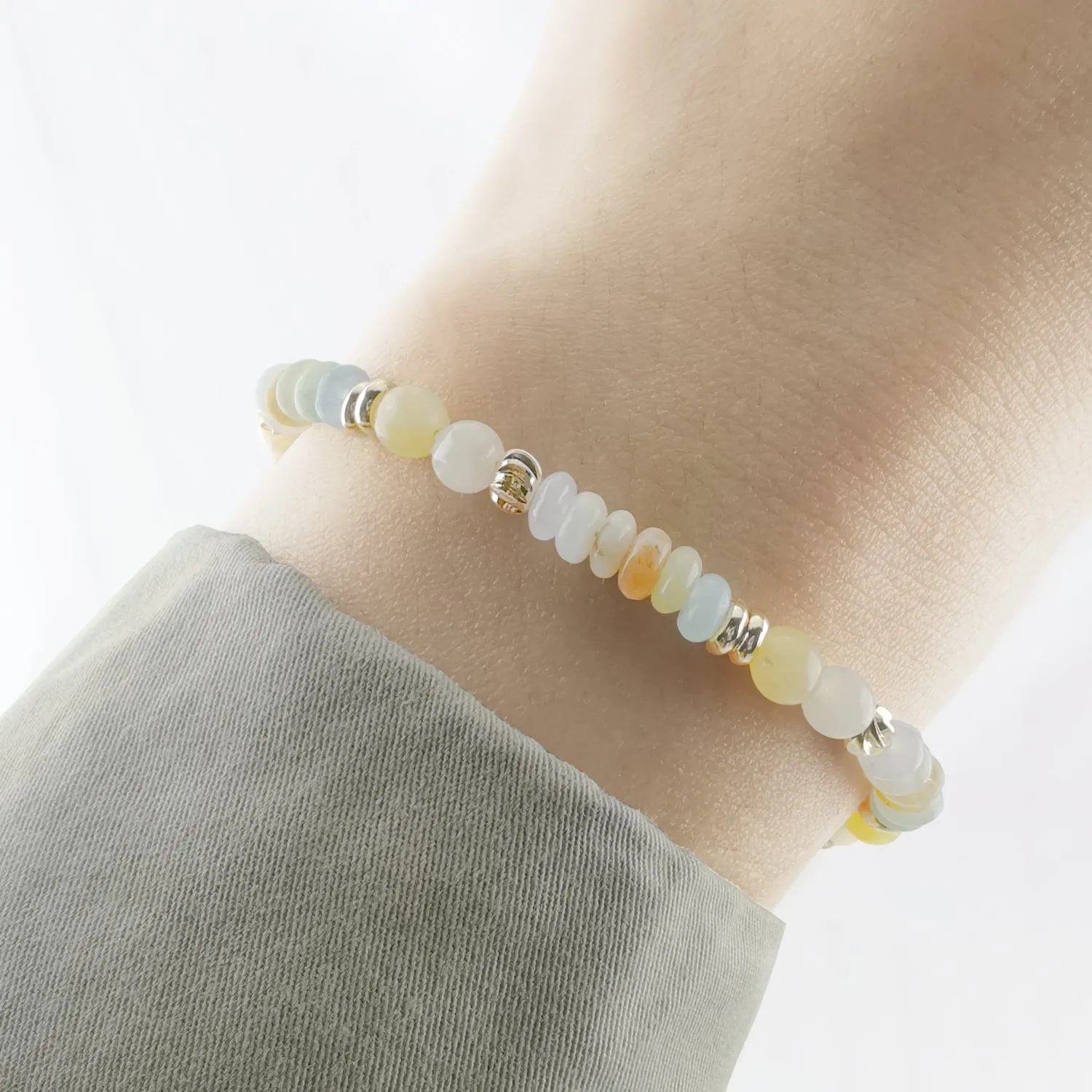 Springtime Sunshine Sparkle Happy Days Pastel Paradise Bracelet - - Bless4Happy Handmade Bracelet