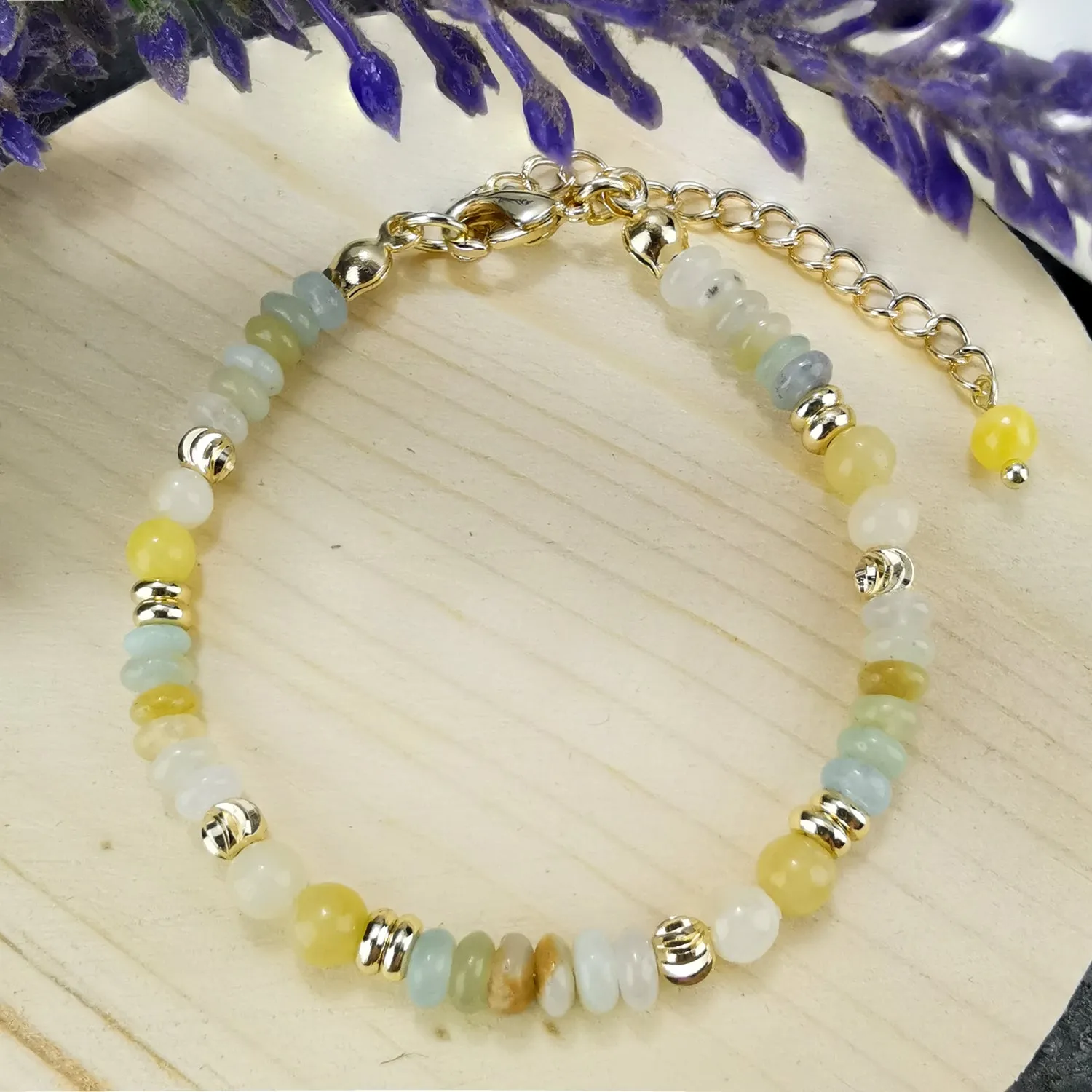 Springtime Sunshine Sparkle Happy Days Pastel Paradise Bracelet - - Bless4Happy Handmade Bracelet