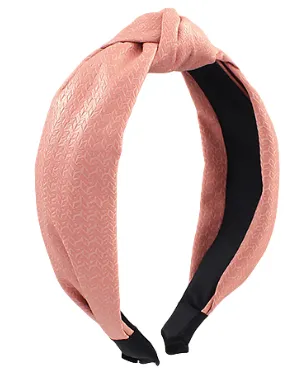 Textured Leather Knotted Headband