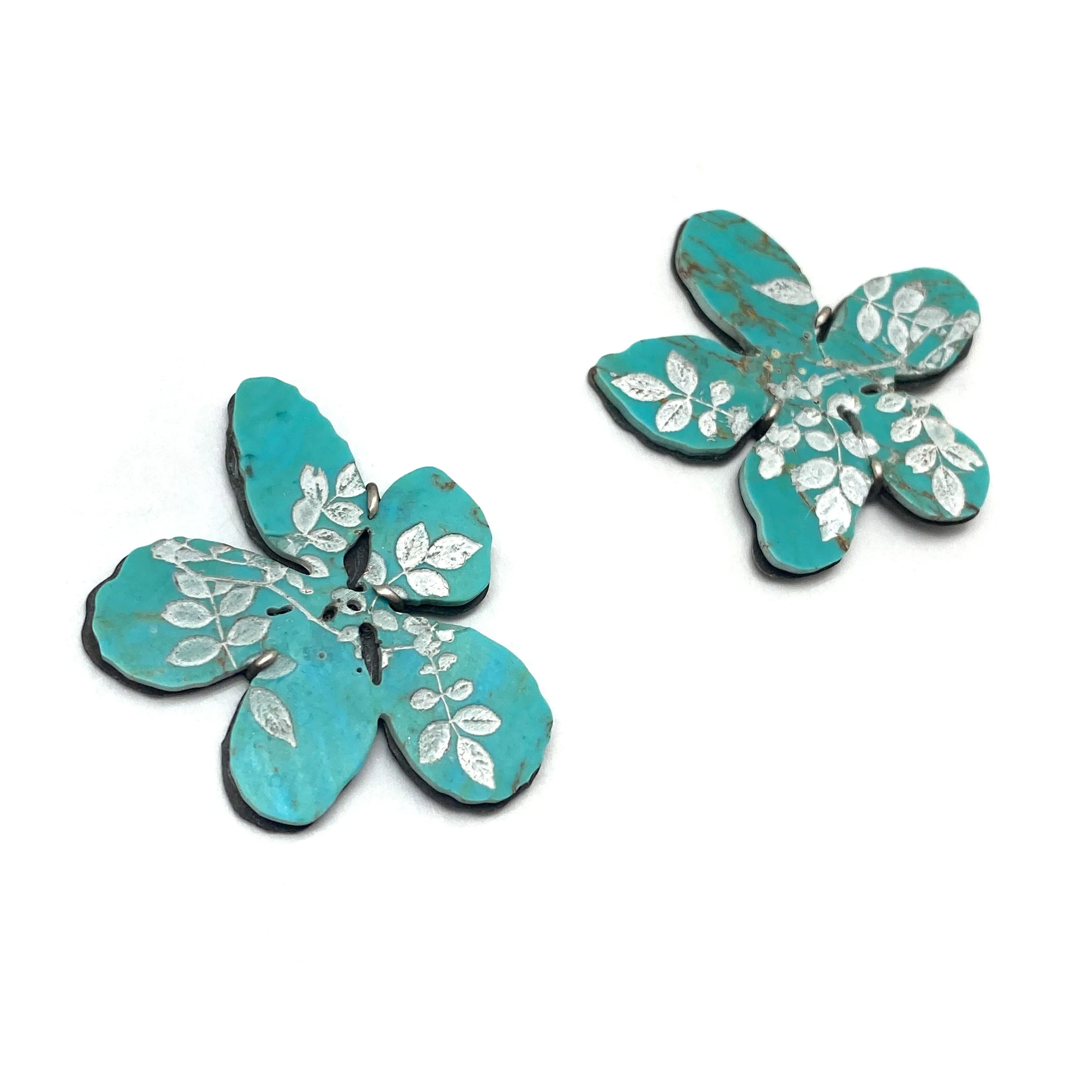 Turquoise Flower Earrings