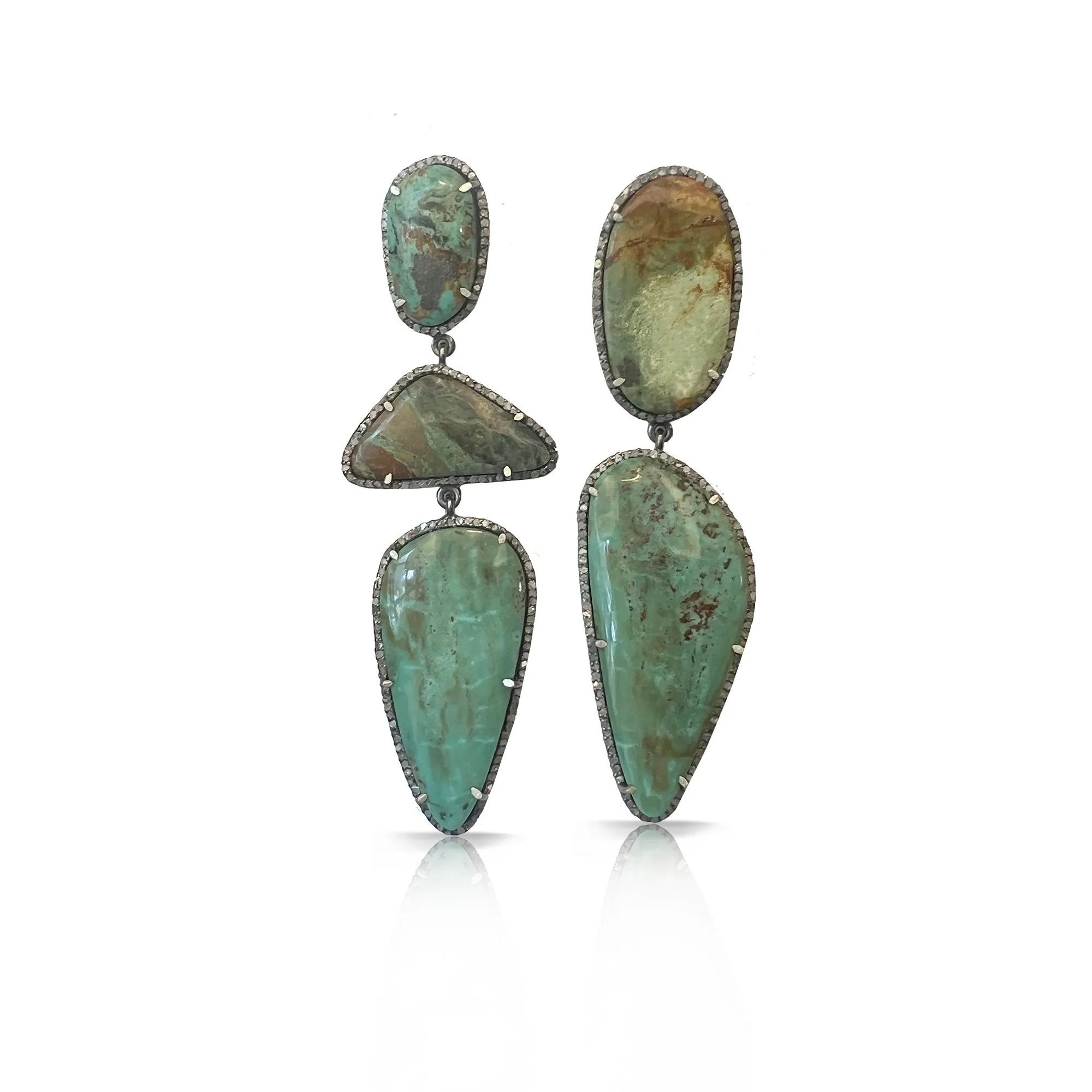 Tyrone Turquoise Drop Earrings