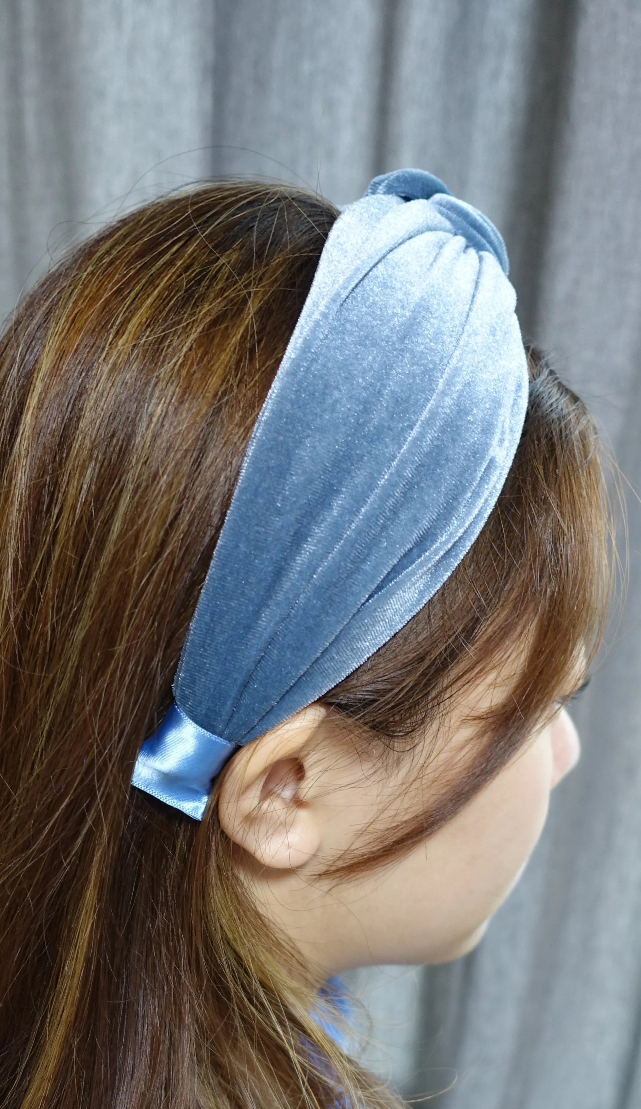 velvet knot headband basic  layered hairband women hair accessories