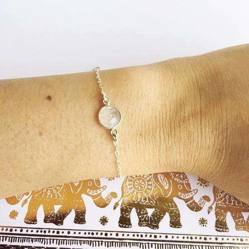 Will you Be My? Green Reef Moonstone Bracelet