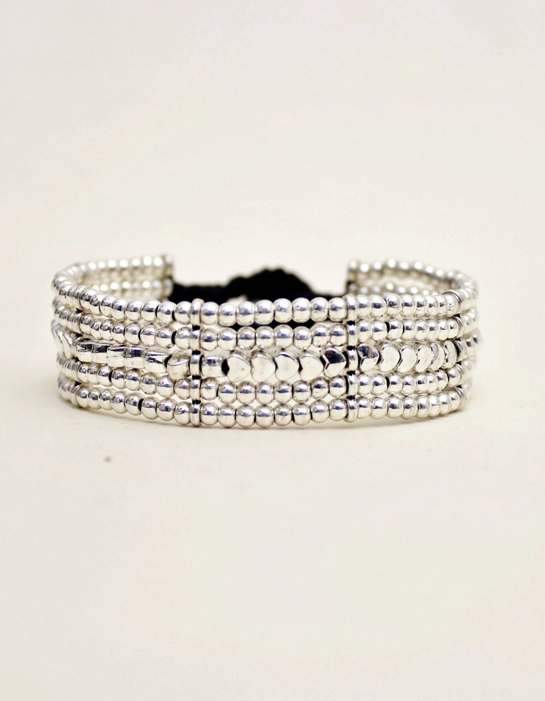 Woven Heart Alloy Bracelet